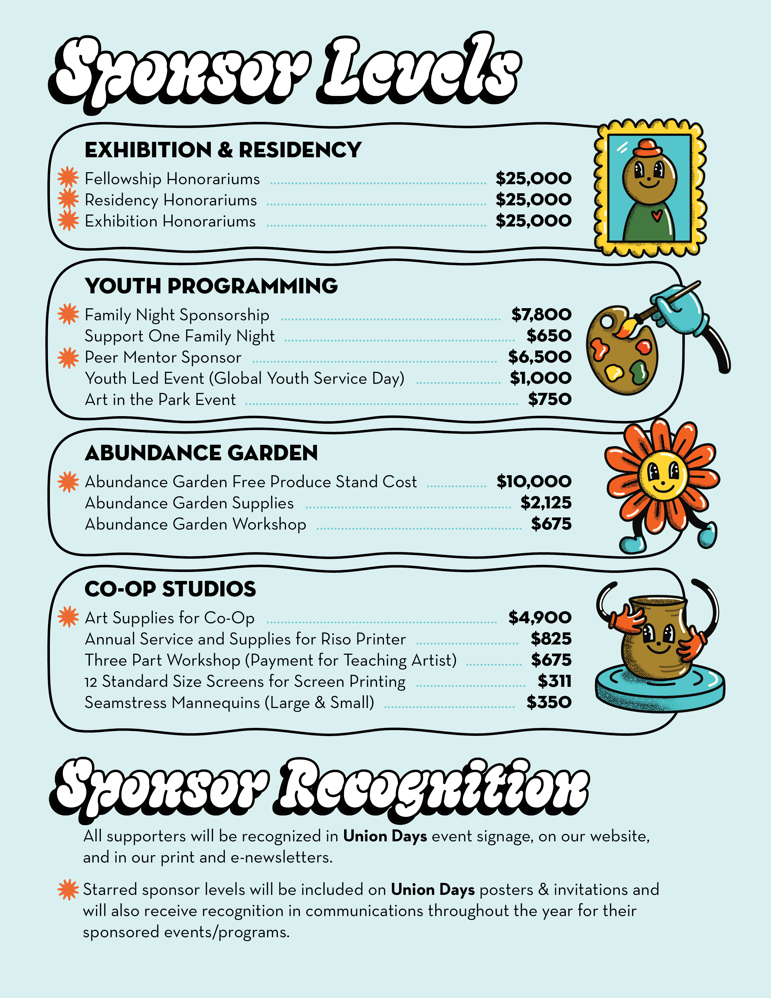 Union Days sponsorship levels2