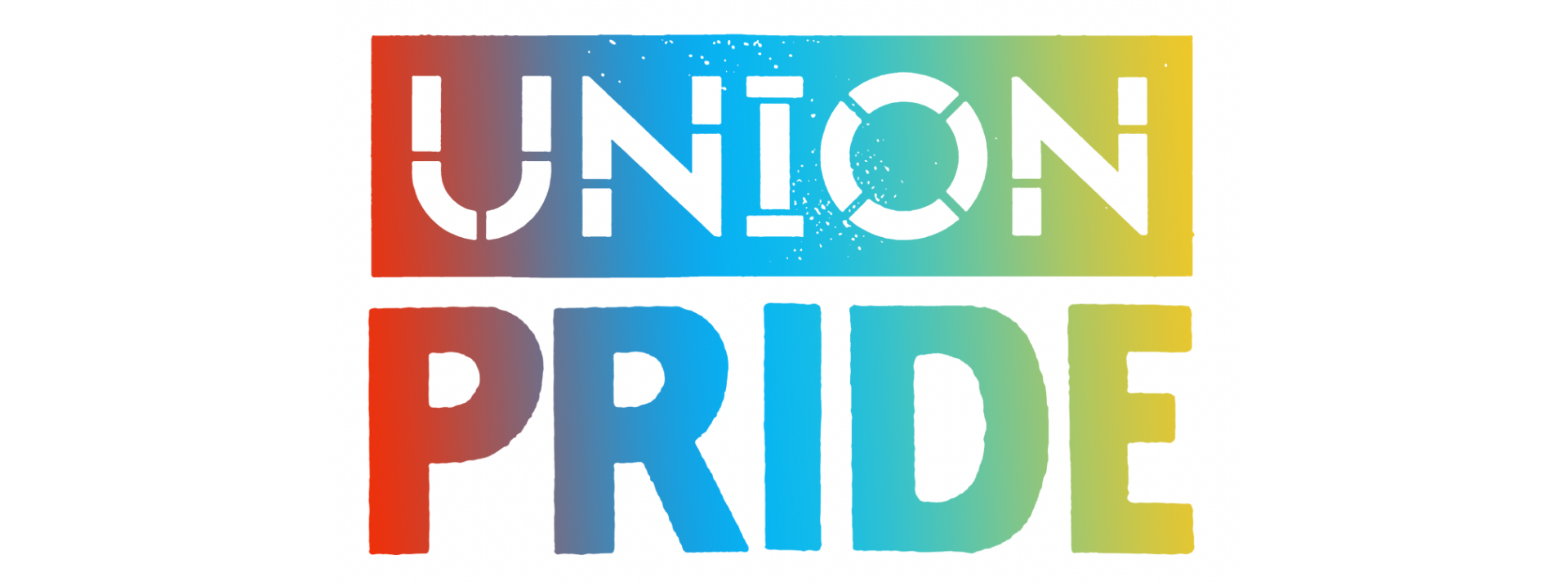 Union Pride Logo in rainbow colors banner